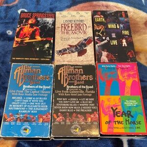Vintage VHS Concert Movies